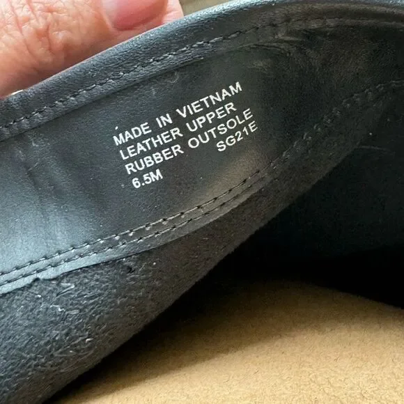 NEW Michael Kors Layton Leather boots with  gold studs short booties sz 6.5 - Picture 15 of 16